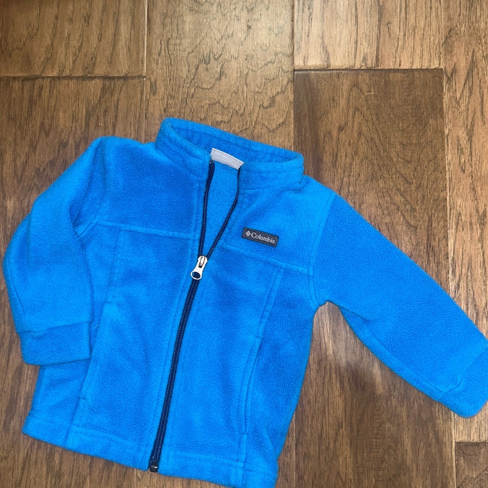 Columbia Vibrant Blue Zip-Up Fleece